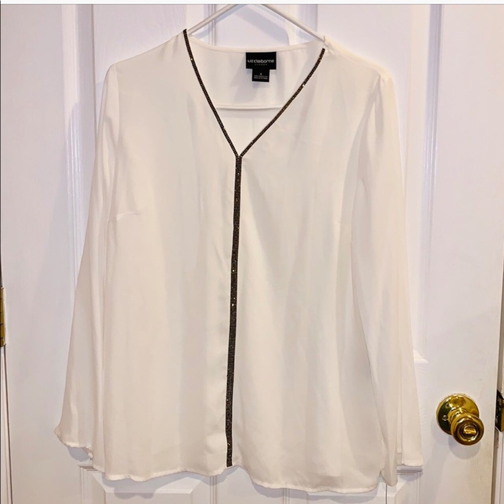 Liz Claiborne Career Cream colored blouse